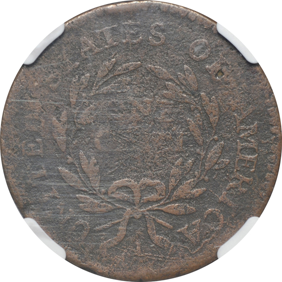 1795 Lettered Edge VG details, 1803 No Stems S-243 VF details, and an 1803 VF details, all environmental damage NGC