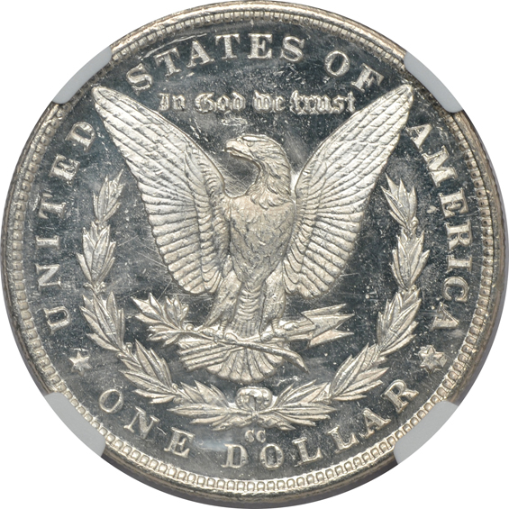 1883-CC NGC MS-62 DPL CAC, and an 1887-O PCGS MS-62DMPL