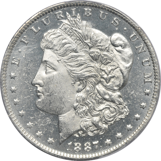 1883-CC NGC MS-62 DPL CAC, and an 1887-O PCGS MS-62DMPL