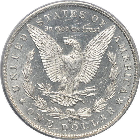 1883-CC NGC MS-62 DPL CAC, and an 1887-O PCGS MS-62DMPL