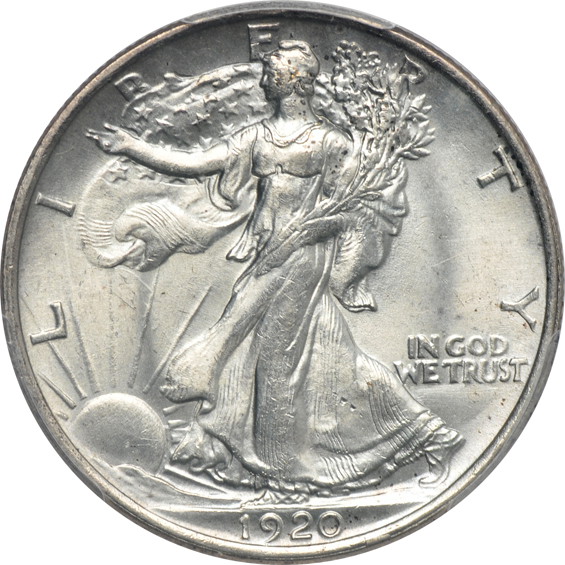 1920 MS-62, and a 1946-S MS-64 CAC, both PCGS