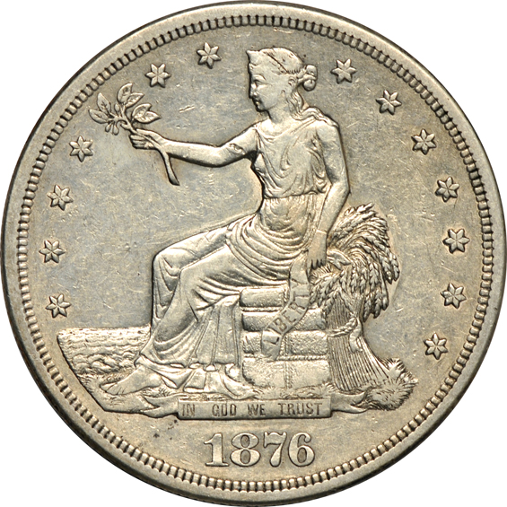 Collection of fifteen Trade dollars