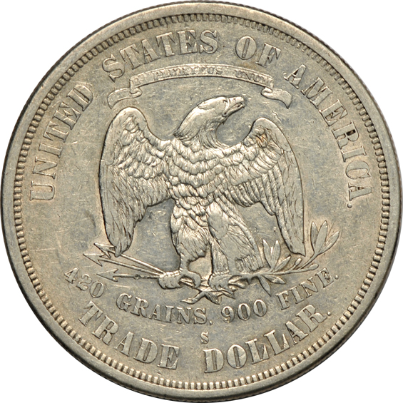 Collection of fifteen Trade dollars