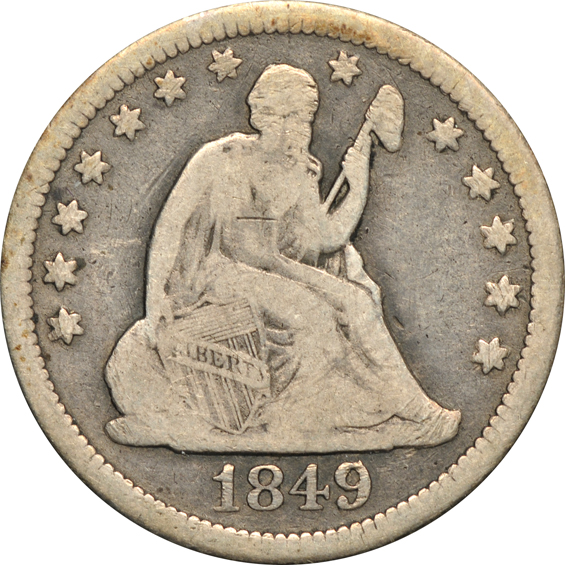 Collection of twenty-six Seated Liberty quarters
