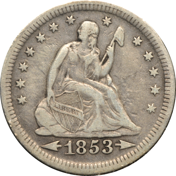 Collection of twenty-six Seated Liberty quarters