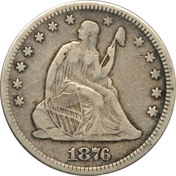 Collection of twenty-six Seated Liberty quarters