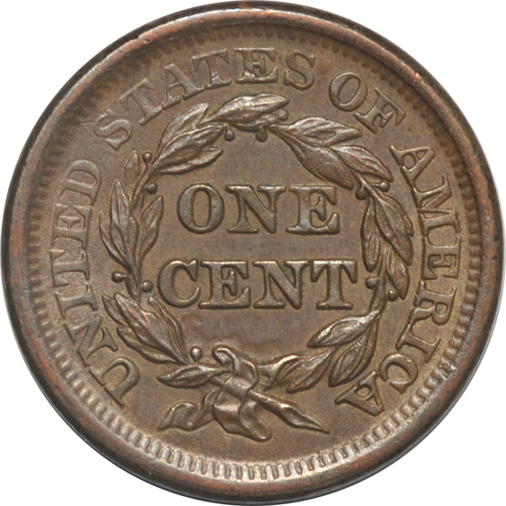 1857 Small Date, and an 1857 Large Date, both UNC