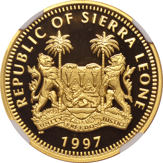 Sierra Leone - 1997 $250 - Queen Victoria Jubilee NGC PR-70