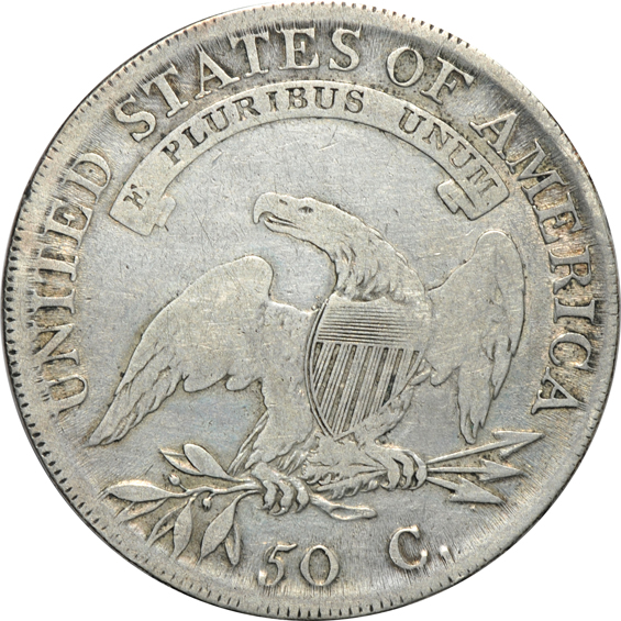 Collection of thrity Bust half-dollars ranging from 1807 to 1821