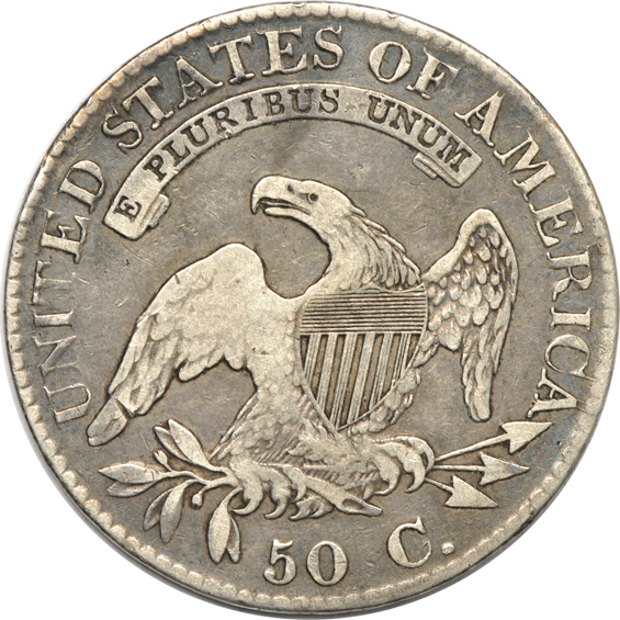 Collection of thirty Bust half-dollars ranging from 1821 to 1827