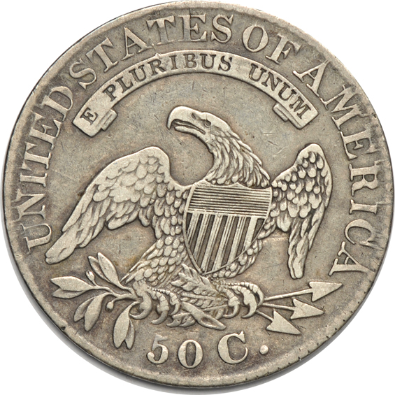 Collection of thirty-five Bust half-dollars ranging from 1828 to 1836