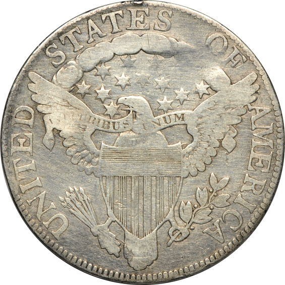 1806 Flowing Hair half-dollar, plus twenty-six Bust half-dollars