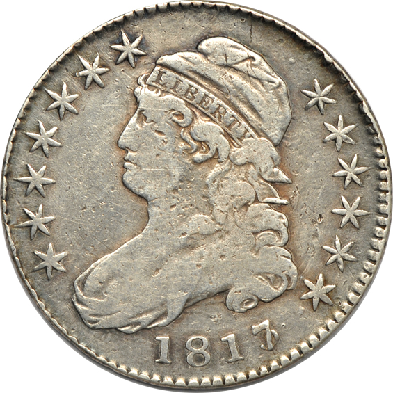 1806 Flowing Hair half-dollar, plus twenty-six Bust half-dollars