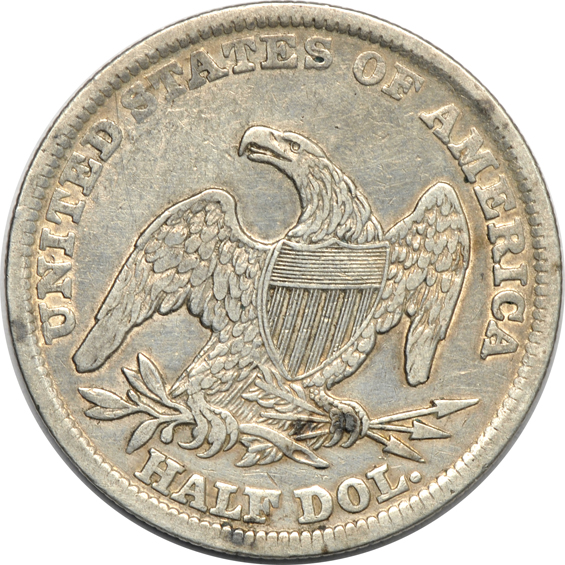 Four reeded-edge Bust half-dollars and sixteen Seated Liberty half-dollars