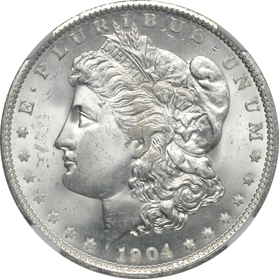 Three 1904-O NGC MS-66