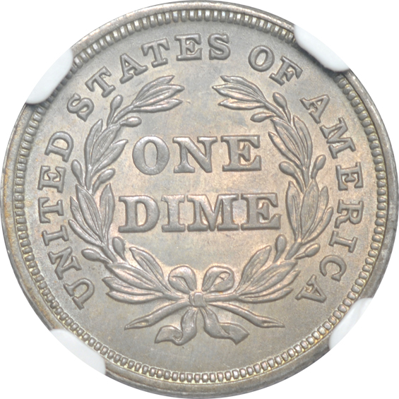 1837 No Stars Small Date NGC MS-63