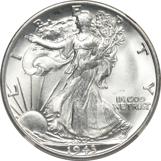 Three 1943-S, all NGC MS-65 CAC