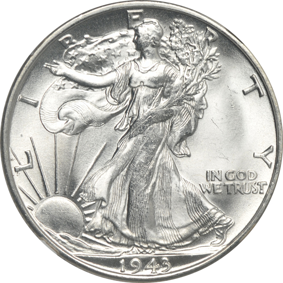Three 1943-S, all NGC MS-65 CAC