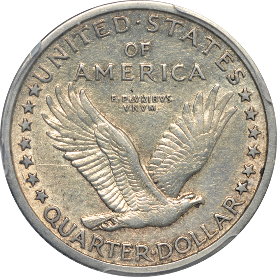 1916 Standing Liberty Quarter PCGS AU-53