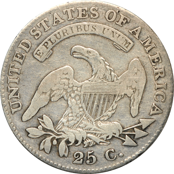 Collection of twenty-six Capped Bust quarters