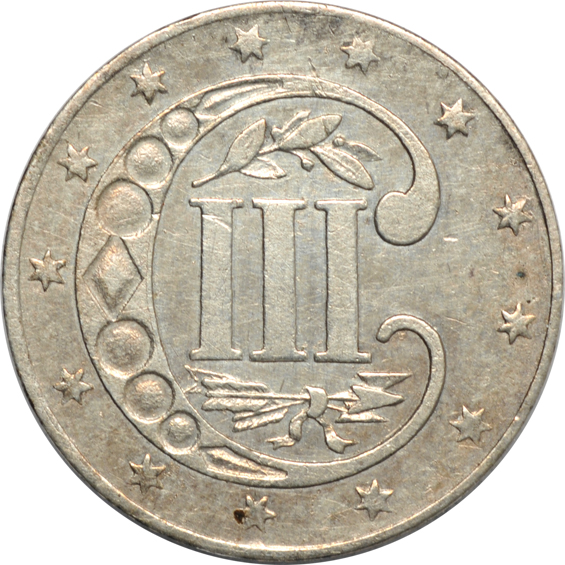Collection of twenty-three three-cent silver pieces