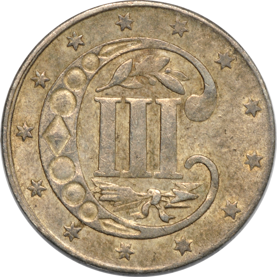 Collection of twenty-three three-cent silver pieces
