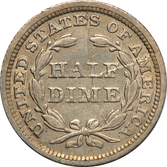 Collection of six Capped Bust half-dimes and thirty-five Seated Liberty dimes