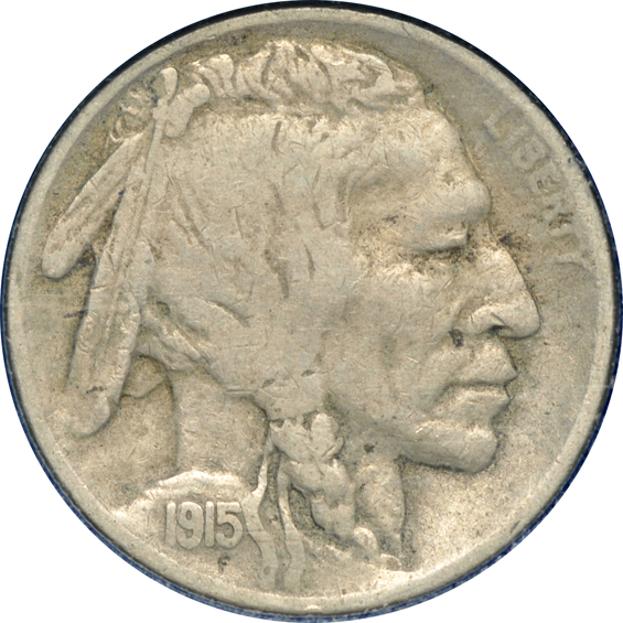 Nearly complete collection of Buffalo nickels in a Whitman 9408 album
