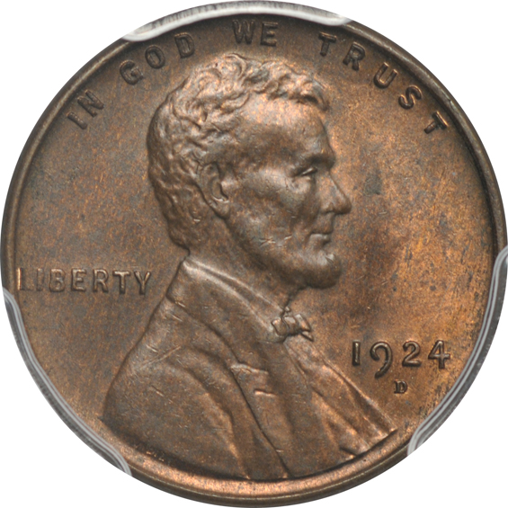1924-S PCGS MS-64RB CAC