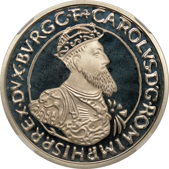 Belgium - Treaty of Rome Anniversary silver 5 ecu and gold 50 ecu, both NGC PR-69 Ultra Cameo