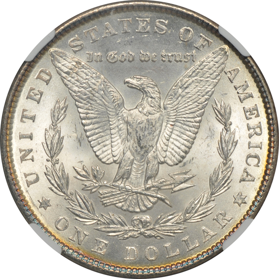 1885-O PCGS MS-64+, and an 1887 NGC MS-64 Star CAC