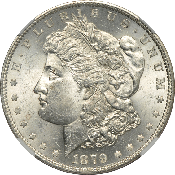 1879-O MS-63, 1888-O MS-63, and a 1903-O MS-64, all NGC CAC