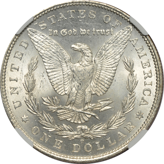 1879-O MS-63, 1888-O MS-63, and a 1903-O MS-64, all NGC CAC