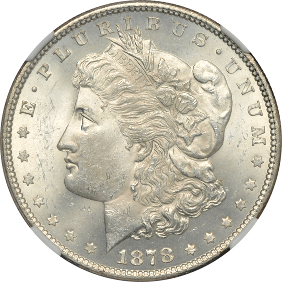 1878 7/8TF Strong MS-63 CAC, and an 1892 MS-63, both NGC