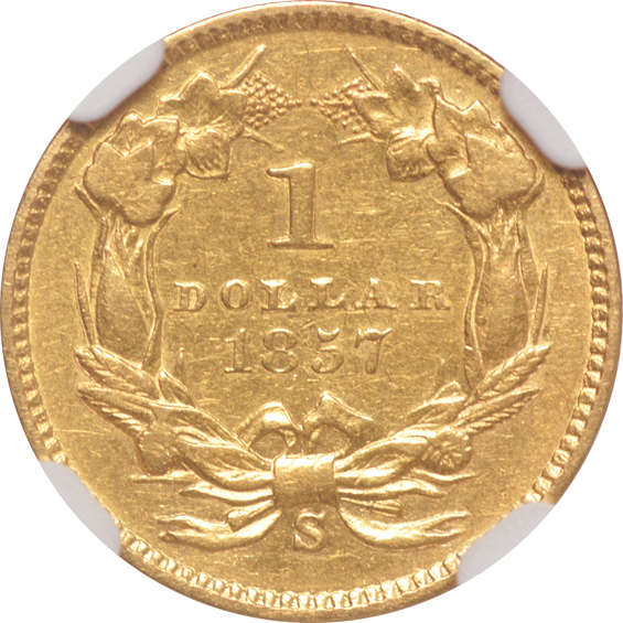 1857-S NGC AU-53
