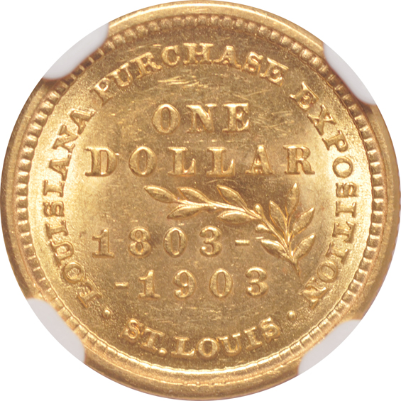1903 Louisiana Purchase McKinley NGC MS-62 CAC