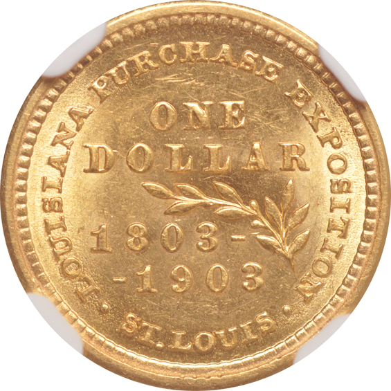 1903 Louisiana Purchase McKinley NGC MS-62 CAC