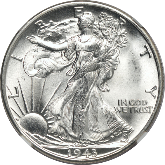 Six 1943-S, all NGC MS-64 CAC