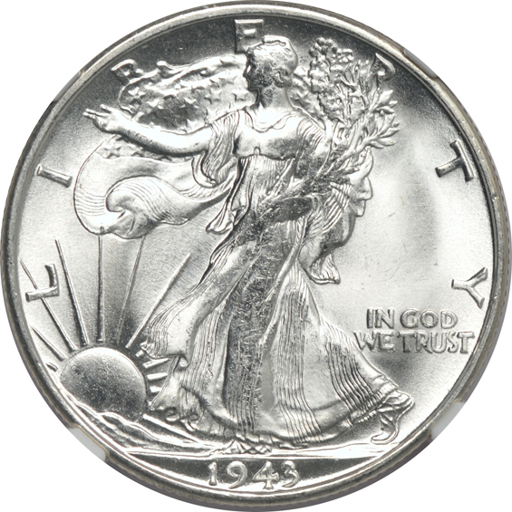 Six 1943-S, all NGC MS-64 CAC