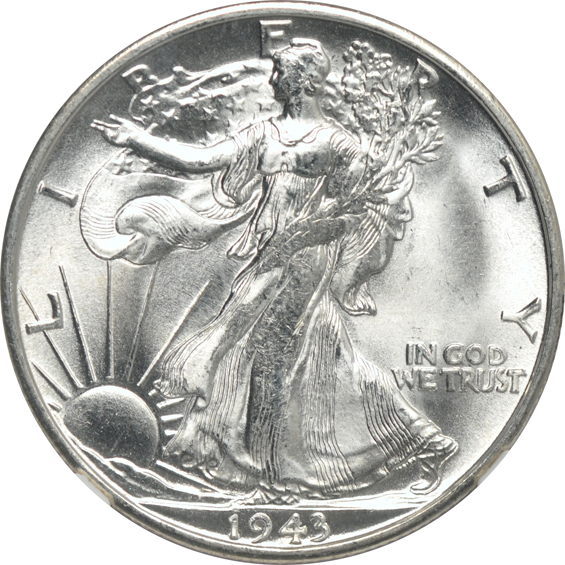 Six 1943-S, all NGC MS-64 CAC