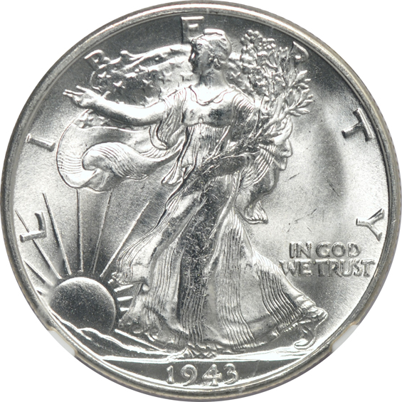 Six 1943-S, all NGC MS-64 CAC