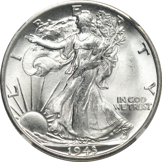 Six 1943-S, all NGC MS-64 CAC