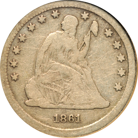 Sixty-seven different Liberty Seated quarters in a Dansco 6142 album