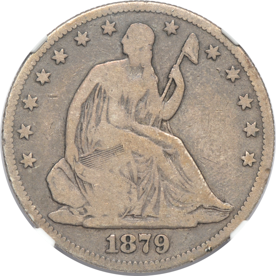1866-S No Motto, 1879, and 1889, all NGC VG-8