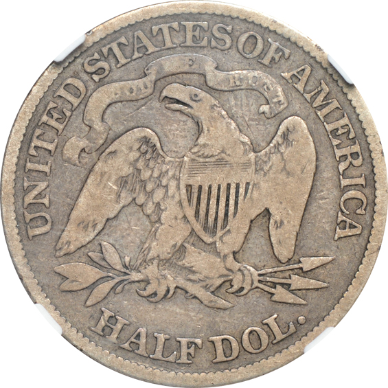 1866-S No Motto, 1879, and 1889, all NGC VG-8