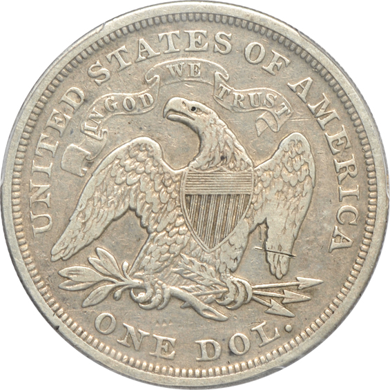 1859-S cleaned, and an 1869 scratched, both PCGS VF details