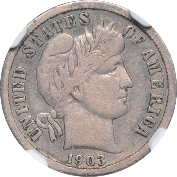Complete collection of Barber dimes in a Library of Coins Vol. 9 album