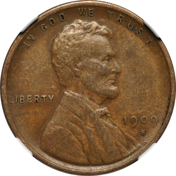 Collection of eighty-nine different Lincoln cents in a Wayte Raymond album