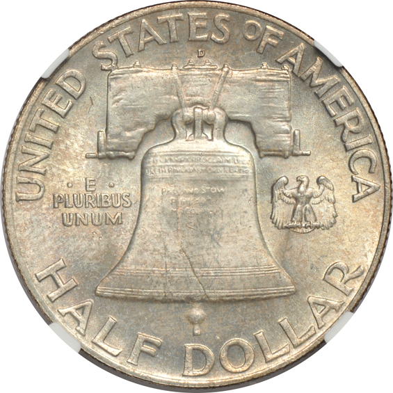 1949-D NGC MS-65 FBL, 1952 PCGS PR-65, and a 1955 PR-67+ CAMEO, all CAC