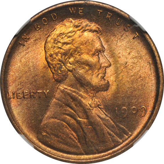 Two 1909 VDB, both NGC MS-66 RB
